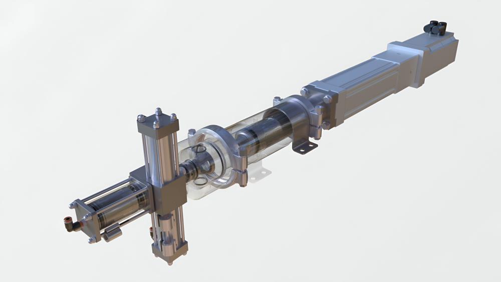 Photo of the PCM Dosys™ piston pump with an overview of its construction