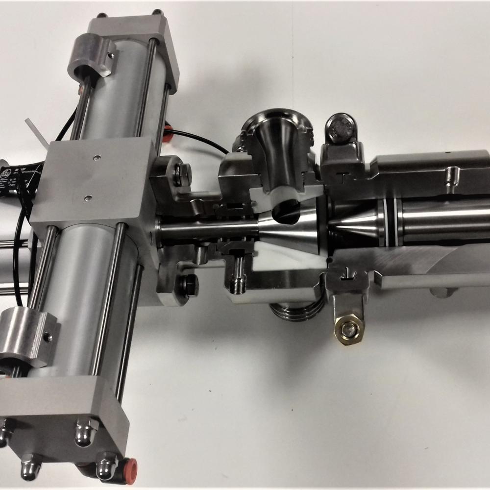 Photo of the PCM Dosys™ piston pump open